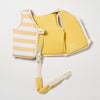 Zwemvest Sid the Seagull van Sunnylife in geel met witte strepen – geschikt voor kinderen van 1 tot 2 jaar (11–15 kg) | Ontdek Sunnylife bij Little Fashion Addict