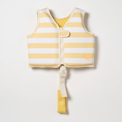 Sunnylife zwemvest in geel-wit Sid the Seagull design – geschikt voor kinderen van 2 tot 3 jaar (15–18 kg) | Ontdek Sunnylife bij Little Fashion Addict