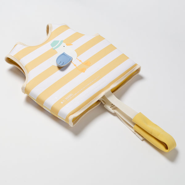 Sunnylife zwemvest in geel-wit Sid the Seagull design – geschikt voor kinderen van 2 tot 3 jaar (15–18 kg) | Ontdek Sunnylife bij Little Fashion Addict