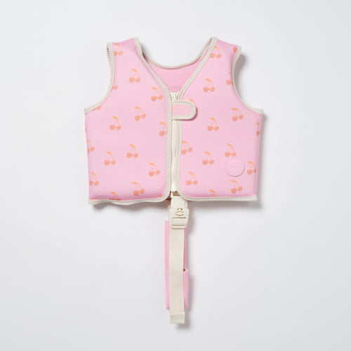 Zwemvest voor baby’s en peuters van 1 tot 2 jaar in roze Cotton Candy Pink kleur van Sunnylife | Sunnylife is verkrijgbaar bij Little Fashion Addict