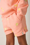 Zachtroze meisjesshort met citroenen van Tumble 'n Dry | Citron Shorts van Tumble 'n Dry - verkrijgbaar bij Little Fashion Addict