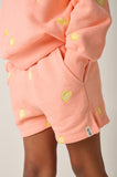 Zachtroze meisjesshort met citroenen van Tumble 'n Dry | Citron Shorts van Tumble 'n Dry - verkrijgbaar bij Little Fashion Addict