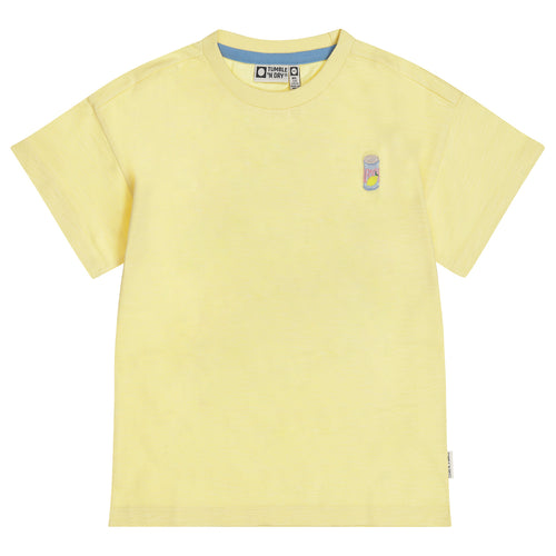 Lichtgele t-shirt voor meisjes met citroenprint van Tumble 'n Dry | Lemons T-shirt Tumble 'n Dry - verkrijgbaar bij Little Fashion Addict