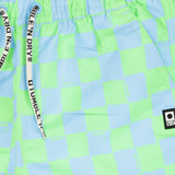 Groen-blauwe jongens zwembroek met ruitpatroon van Tumble ’n Dry | Manaus Zwemshort van Tumble 'n Dry - verkrijgbaar bij Little Fashion Addict