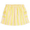 Rokje in Pale Peach met citroengele strepen van Tumble ’n Dry | Primadonna skirt van Tumble 'n Dry - verkrijgbaar bij Little Fashion Addict