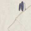 Gebroken witte jongenssweater met surfprint van Tumble ’n Dry | Seashore sweatshirt Off White Melange van Tumble 'n Dry - verkrijgbaar bij Little Fashion Addict
