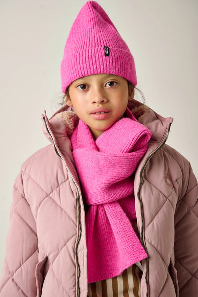 Felroze muts en sjaal setje van Tumble ’n Dry voor kinderen | Beanie  Berwyn & Scarf Midway Pink 