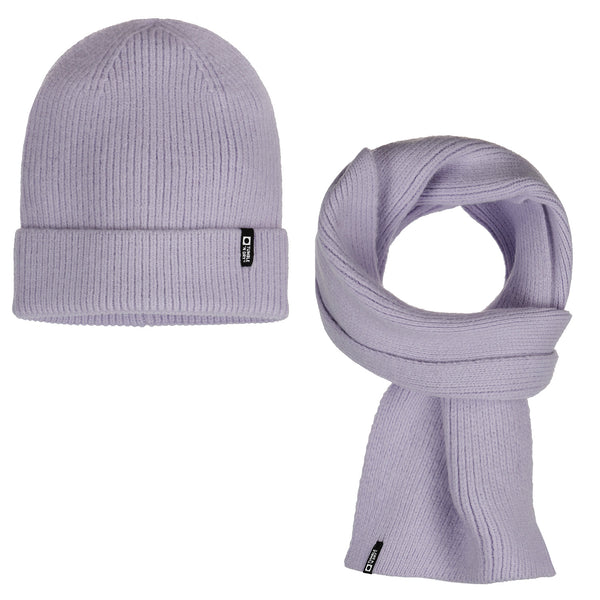 Lila muts en sjaal setje van Tumble ’n Dry voor kinderen | Beanie  Berwyn & Scarf Midway Violet Tulip