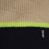 Donkerblauwe met beige en neon strepen  Laval muts en Brantford sjaal setje van Tumble ’n Dry voor kinderen | Laval muts & Brantford sjaal set van Tumble 'n Dry