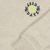 jongenstrui met skateboardprint van Tumble ’n Dry | Deck Sweater Off white Melange | Ontdek Tumble 'n Dry bij Little Fashion Addict