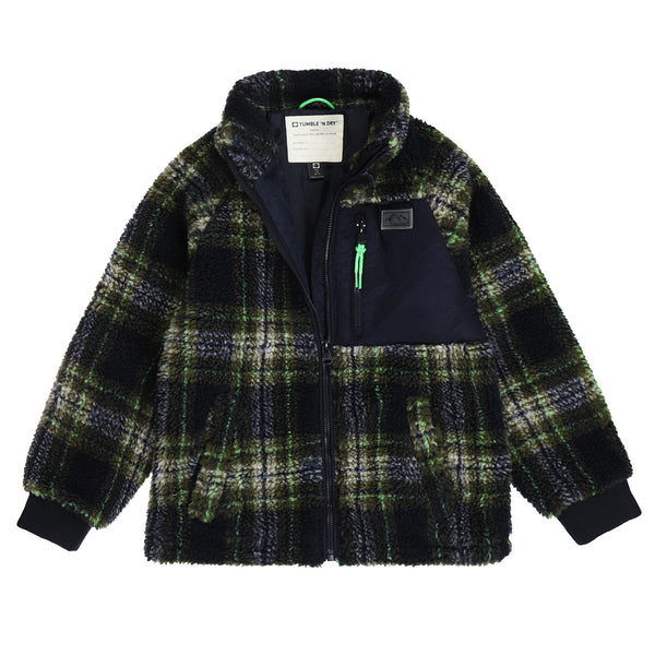 Warme geruite teddyjas Manitoba Night Sky van Tumble ’n Dry | Ontdek Tumble 'n Dry bij Little Fashion Addict