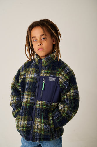 Warme geruite teddyjas Manitoba Night Sky van Tumble ’n Dry | Ontdek Tumble 'n Dry bij Little Fashion Addict