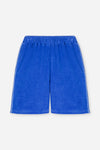 We Are Kids - Bermuda Hadri Terry in Mediterranean Blue voor jongens vanaf 4 jaar. Verkrijgbaar bij Little Fashion Addict.