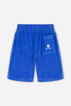 We Are Kids - Bermuda Hadri Terry in Mediterranean Blue voor jongens vanaf 4 jaar. Verkrijgbaar bij Little Fashion Addict.