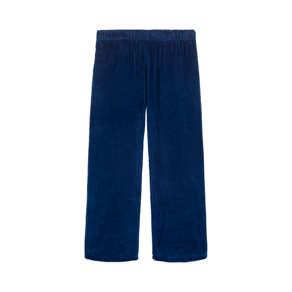 We Are Kids donkderblauwe corduroy broek voor jongens en meisjes | Verkrijgbaar bij Little Fashion Addict