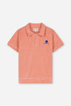 We Are Kids Polo Leonard Terry in oudroze, gemaakt van zachte 100% biologisch katoenen terry-stof. Voor jongens en meisjes vanaf 4 jaar. Verkrijgbaar bij Littlefashionaddict