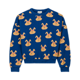 Sweater Tony Allover Rabbits blauw met konijnenprint voor jongens en meisjes van We Are Kids | Ontdek We Are Kids bij Little Fashion Addict
