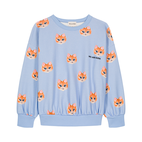 Kindertrui met schattige kattenprint uit de collectie Sweet World van We Are Kids. Geschikt voor jongens en meisjes. | Verkrijgbaar bij Little Fashion Addict