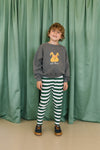 Jongenssweater Tony Rabbit in donkergrijs (volcano) met konijnenprint van We Are Kids | Ontdek We Are Kids bij Little Fashion Addict