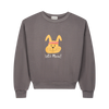 Jongenssweater Tony Rabbit in donkergrijs (volcano) met konijnenprint van We Are Kids | Ontdek We Are Kids bij Little Fashion Addict