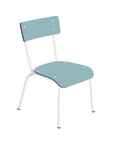 Les Gambettes - Colette - Kinderstoel Jade Blauw - Zithoogte 38 cm - 6 tot 12 jaar - verkrijgbaar bij littlefashionaddict.com