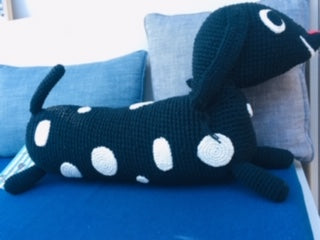 Gehaakte ZITZAK-KNUFFEL BIG - Dotty Dog - littlefashionaddict.com