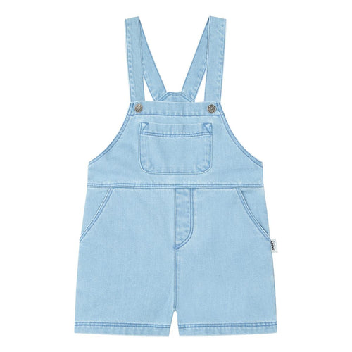 Hundred Pieces - Denim Overalls - Lichtblauwe jeans playsuit voor meisjes - Meisjesmode - Zomercollectie 2023 - Verkrijgbaar bij Littlefashionaddict.com