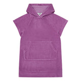 Hundred Pieces - Organic Terry Cloth Hoodie Dress - Kleur: Paars - Jurk met kap - Meisjesmode - Zomercollectie 2023 - Verkrijgbaar bij Littlefashionaddict.com