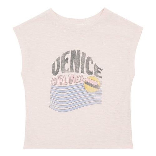 Little Fashion Addict - Hundred Pieces - Tank Top - Venice Airlines - Dusty Pink