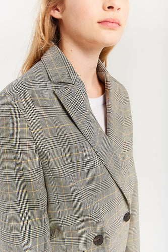 INDEE - Belgische modemerk - Kilowatt Blazer in het kleur: Cinnamon - verkrijgbaar bij littlefashionaddict.com