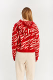 INDEE - Belgische modemerk - Koala Knit-Sweater - Kleur: Ruby Red (Robijnrood)- verkrijgbaar bij littlefashionaddict.com