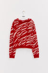 INDEE - Belgische modemerk - Koala Knit-Sweater - Kleur: Ruby Red (Robijnrood)- verkrijgbaar bij littlefashionaddict.com
