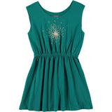 Letter To The World - Ginan Dress - Donkergroen jurkje zonder mouwen - Meisjesmode - Zomercollectie 2023 - Verkrijgbaar bij Littlefashionaddict.com