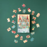 Londji Kinderpuzzel - Puzzel 100 stukken - Go To The Medieval Times - Voor kids vanaf 5 jaar - Verkrijgbaar bij Littlefashionaddict.com
