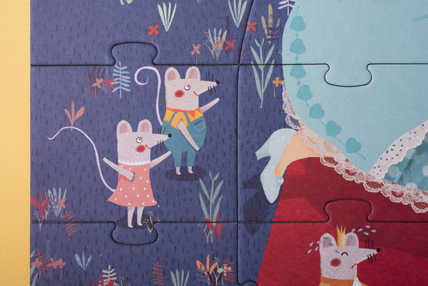 Londji Kinderpuzzel - Puzzel 36 stukken - My Little Cinderella - Voor kids vanaf 3 jaar - Verkrijgbaar bij Littlefashionaddict.com