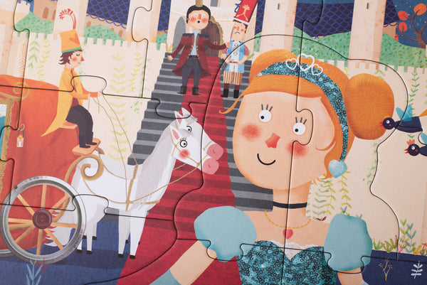 Londji Kinderpuzzel - Puzzel 36 stukken - My Little Cinderella - Voor kids vanaf 3 jaar - Verkrijgbaar bij Littlefashionaddict.com