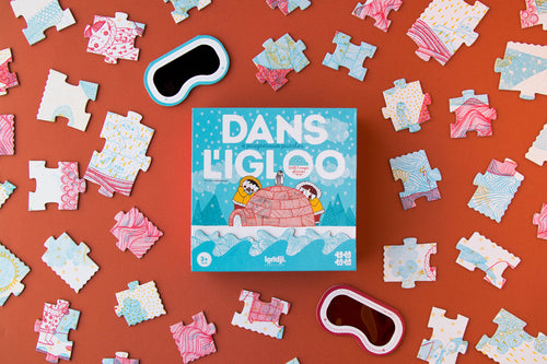 Londji Kinderpuzzel - Set van 4 puzzels - Dans L'Igloo - Voor kids vanaf 3 jaar - Verkrijgbaar bij Littlefashionaddict.com