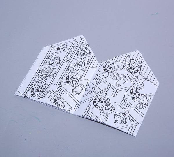 Omy - Kleurboek: Santa's Workshop - Verkrijgbaar bij littlefashionaddict.com