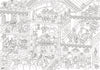 Omy - Giant coloring poster Dance - Verkrijgbaar bij littlefashionaddict.com