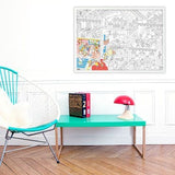 Omy - Giant coloring poster Dance - Verkrijgbaar bij littlefashionaddict.com