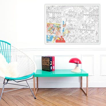 Omy - Giant coloring poster Dance - Verkrijgbaar bij littlefashionaddict.com