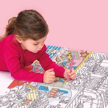Omy - Giant coloring poster Dance - Verkrijgbaar bij littlefashionaddict.com