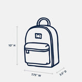 Gerecycleerde rugzak Goldie - LEMON (inhoud: 5 l) - Little Fashion Addict