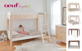 PERCH Stapelbed - wit/berkenhout - littlefashionaddict.com