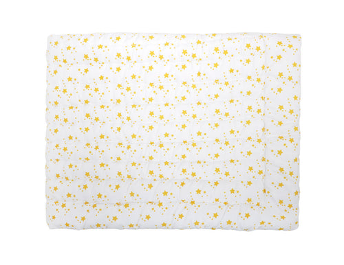 Deken victoire - wit/gele sterren - littlefashionaddict.com